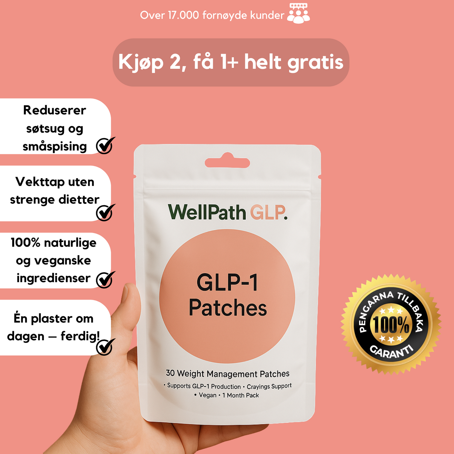 WellPath GLP-1 Patches™ – Enkel vekttap uten sult.