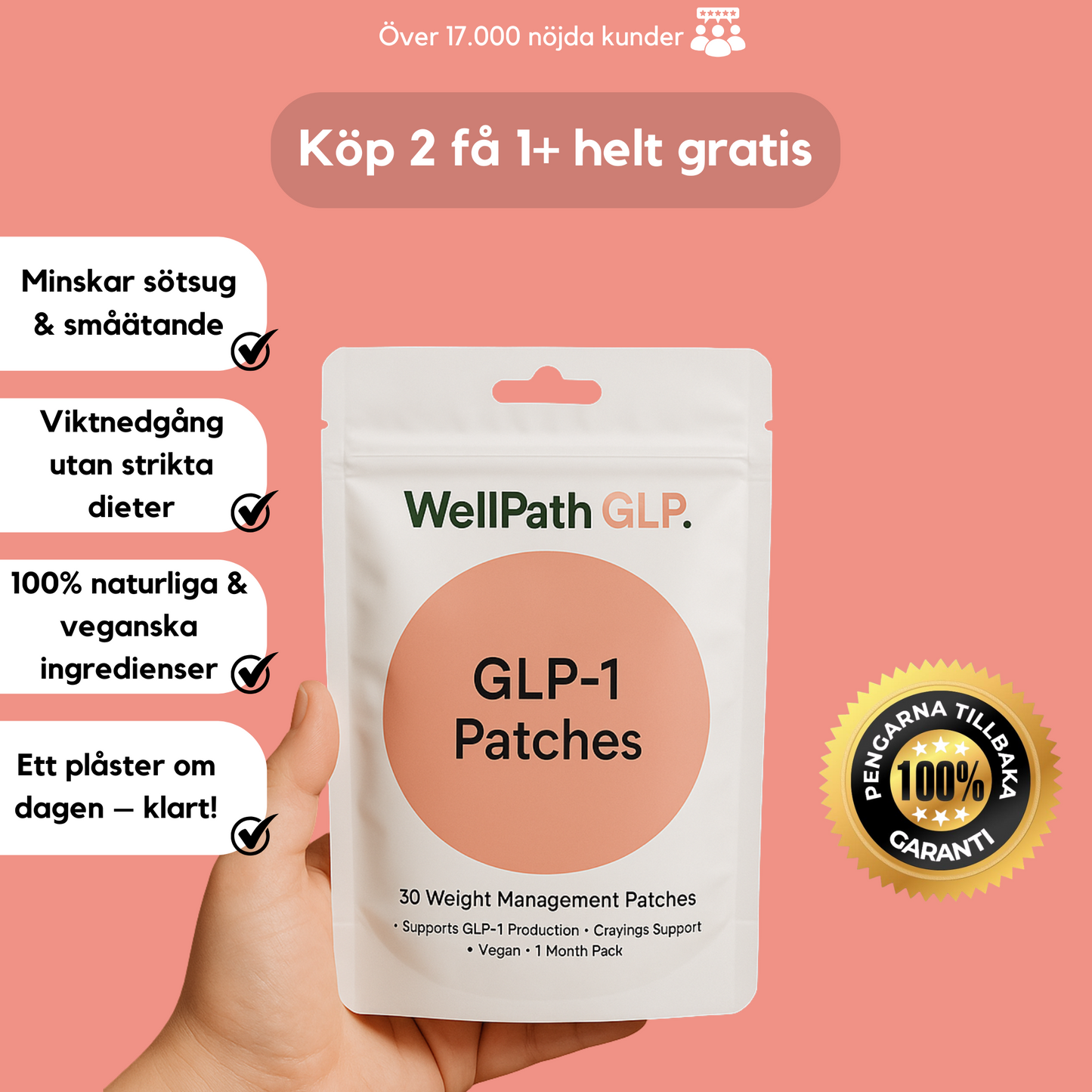 WellPath GLP-1 Patches™ – Smidig viktminskning utan hunger.